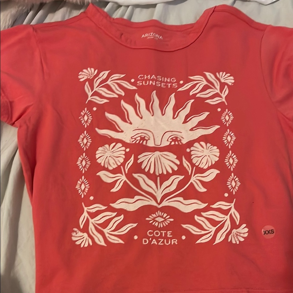 Arizona Jean Company Coral summer Tee NEW W TAGS